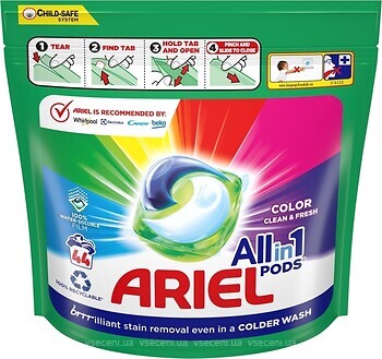 Фото Ariel капсули для прання All in 1 Pods Color 44 шт
