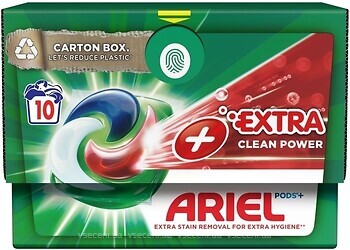 Фото Ariel капсули для прання All in 1 Pods + Extra Clean Power 10 шт
