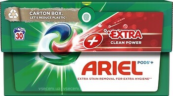 Фото Ariel капсули для прання All in 1 Pods + Extra Clean Power 30 шт
