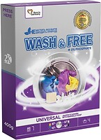 Фото Wash&Free порошок для прання Universal Жасмін і лаванда з марсельським милом 400 г