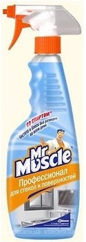 Фото Mr. Muscle Спрей для скла з нашатирним спиртом Синій 500 мл