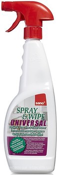Фото Sano Універсальний засіб для чищення будь-яких поверхонь Spray and Wipe 750 мл