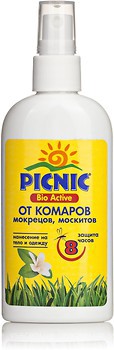 Фото Picnic спрей від комарів і кліщів Bio Active 100 мл