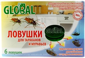 Фото Global ловушка от тараканов и муравьев 6 шт