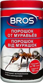 Фото Bros порошок від мурах 100 г