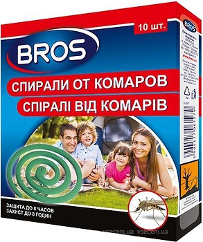 Фото Bros спираль от комаров с подставкой 10 шт