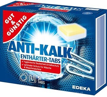 Фото Gut & Gunstig таблетки від накипу Anti Kalk 51 шт