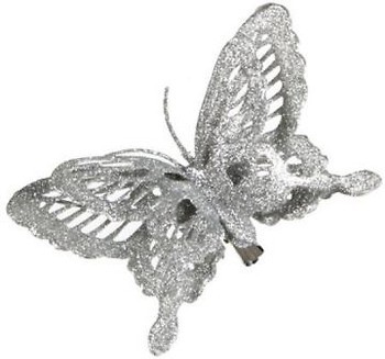 Фото Christmas House фігурка Метелик срібляста 9 см (8718861133141)