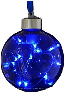 Фото Yes!Fun (Новогодько) шар с LED-нитью синий 8 см (972721, 5056137105557)