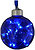 Фото Yes!Fun (Новогодько) шар с LED-нитью синий 8 см (972721, 5056137105557)