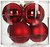 Фото House of Seasons набор шаров красный 8 см, 6 шт