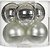 Фото House of Seasons набор шаров серый, серебристый 8 см, 6 шт