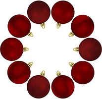 Фото House of Seasons набор шаров красный 10 шт