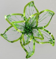 Фото Yes!Fun (Новогодько) фігурка Пуансеттія Розкіш з кліпом, зелена 23 см (750302)