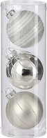 Фото House of Seasons набір куль сріблястий 7 см, 3 шт