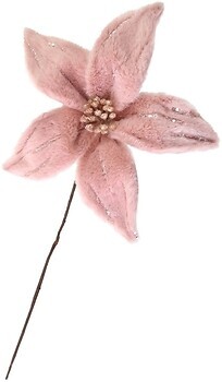 Фото Yes!Fun (Новогодько) фігурка Пуансеттия пухнаста рожева 25 см (973547)