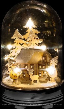 Фото Luca Lighting Прикраса настільна Зимова сцена, будиночок 14 см (8718861684254)