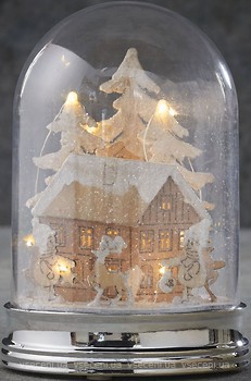 Фото Luca Lighting Прикраса настільна Зимова сцена, будиночок 9 см (8718861684261)