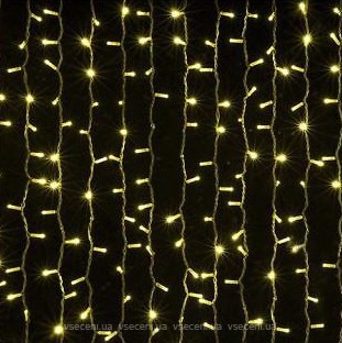 Фото Delux Curtain 1520 LED 2x7 м жовтий/білий IP44 (90009033, 10008237)