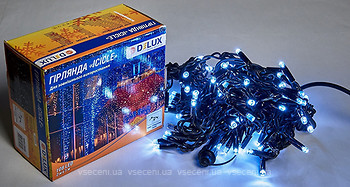 Фото Delux Icicle 108 LED 2x1 м чорний/білий IP44 (90012940)