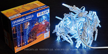 Фото Delux Icicle 108 LED 2x1 м білий/білий IP44 (90012939)