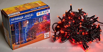 Фото Delux Icicle 108 LED 2x1 м чорний/червоний IP44 (90012944)