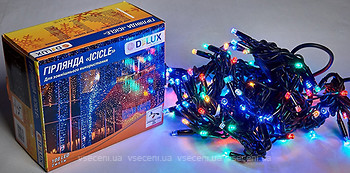Фото Delux Icicle 108 LED 2x1 м чорний/мульти IP44 (90012950)