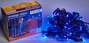 Фото Delux Icicle 108 LED 2x1 м черный/синий IP44 (90012946)