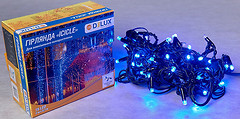 Фото Delux Icicle 75 LED 2x0.7 м чорний/синій IP44 (90012958)
