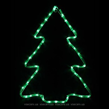 Фото Delux мотив Christmas Tree 60x45 см зелений IP44 (90012986)
