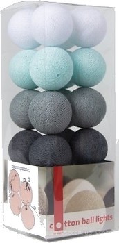 Фото Cotton Ball Lights Aqua-Grey 35 кульок