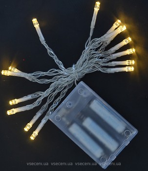 Фото Yes!Fun (Новогодько) лінійна 15 LED 1.6 м молочно-біла (801126)