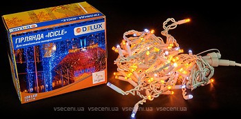 Фото Delux Icicle 108 LED 2x1 м білий/жовтий IP44 (90015179)