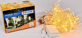Фото Delux Icicle 100 LED 3.2x0.7 м білий/прозорий IP20 (90015255)