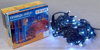 Фото Delux Icicle 75 LED 2x0.7 м чорний/білий IP44 EN (90016589)