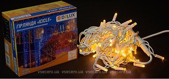 Фото Delux Icicle 75 LED 2x0.7 м білий/жовтий IP44 EN (90016590)