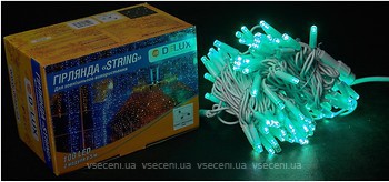 Фото Delux String 100 LED 2x5 м білий/зелений IP44 EN (90016598)