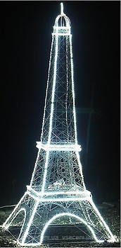 Фото Гранд-Презент Ейфелева вежа 200 см 200 led білий