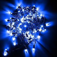 Фото Евросвет Starlight Flash гірлянда бахрома 75 LED 2x0.7 м синій IP44 (000057263)