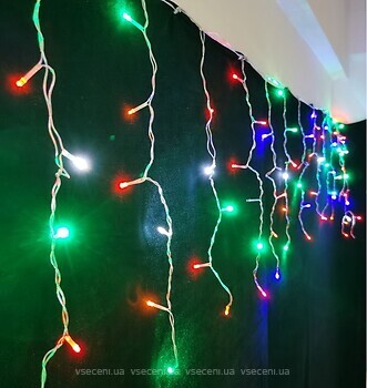 Фото Yes!Fun (Новогодько) гірлянда бахрома 83 LED 3x0.6 м мультиколор (973778)
