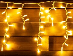 Фото Yes!Fun (Новогодько) гірлянда бахрома 84 LED 2.1x0.7 м теплий білий (973770)