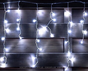 Фото Yes!Fun (Новогодько) гірлянда бахрома 84 LED 2.1x0.7 м холодний білий (973769)