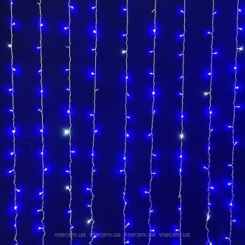 Фото Yes!Fun (Новогодько) гірлянда-штора 272 LED 3x2.6 м синій (973774)