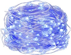 Фото Springos гирлянда линейная 10 LED 0.9 м синий (CL0003)