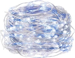 Фото Springos гирлянда линейная 20 LED 1.9 м холодный белый/синий (CL0010)