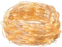 Фото Springos гирлянда линейная 100 LED 9.9 м теплый белый (CL0018)