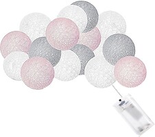 Фото Springos Cotton Balls гірлянда лінійна 10 LED 2 м теплий білий (CL0035)