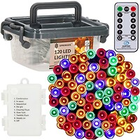 Фото Springos гирлянда линейная 120 LED 9 м с ПДУ мультиколор (CL0173)