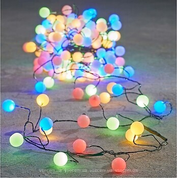 Фото Luca Lighting гірлянда лінійна Кульки 5 м 200 LED мультикольорова (8720362027188/1105722)