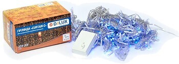 Фото Delux Curtain C 320 LED 3x3 м синий/прозрачный IP20 (90017999)